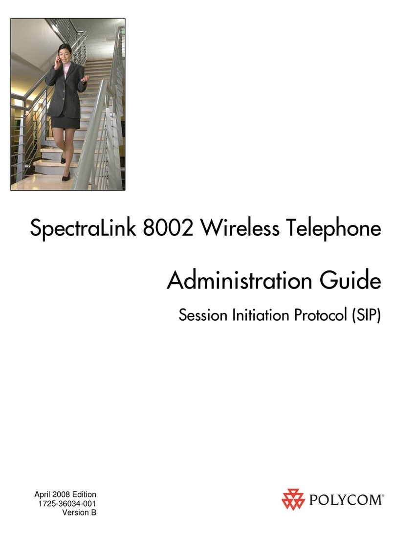 SpectraLink SpectraLink 1725-36034-001 Administration guide SpectraLink SpectraLink 1725-36034-001 Administration guide