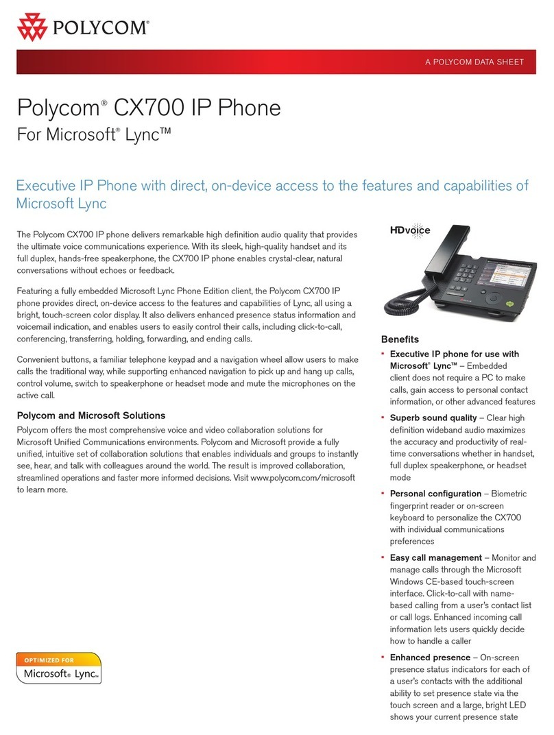 Polycom CX700 User manual