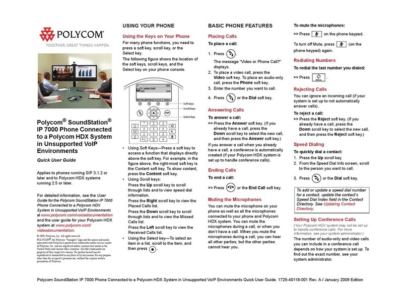 Polycom HDX 9001 Instruction manual