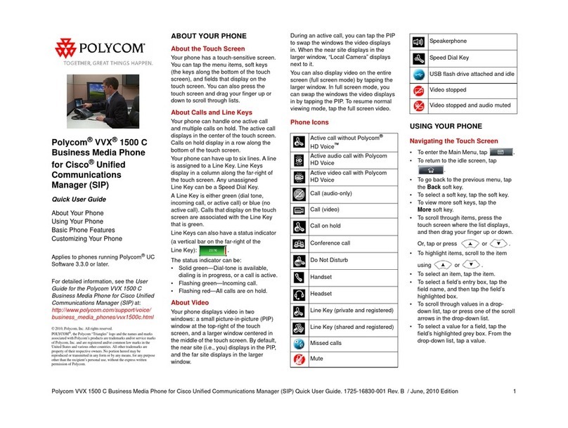 Polycom VVX 1500 C Instruction manual
