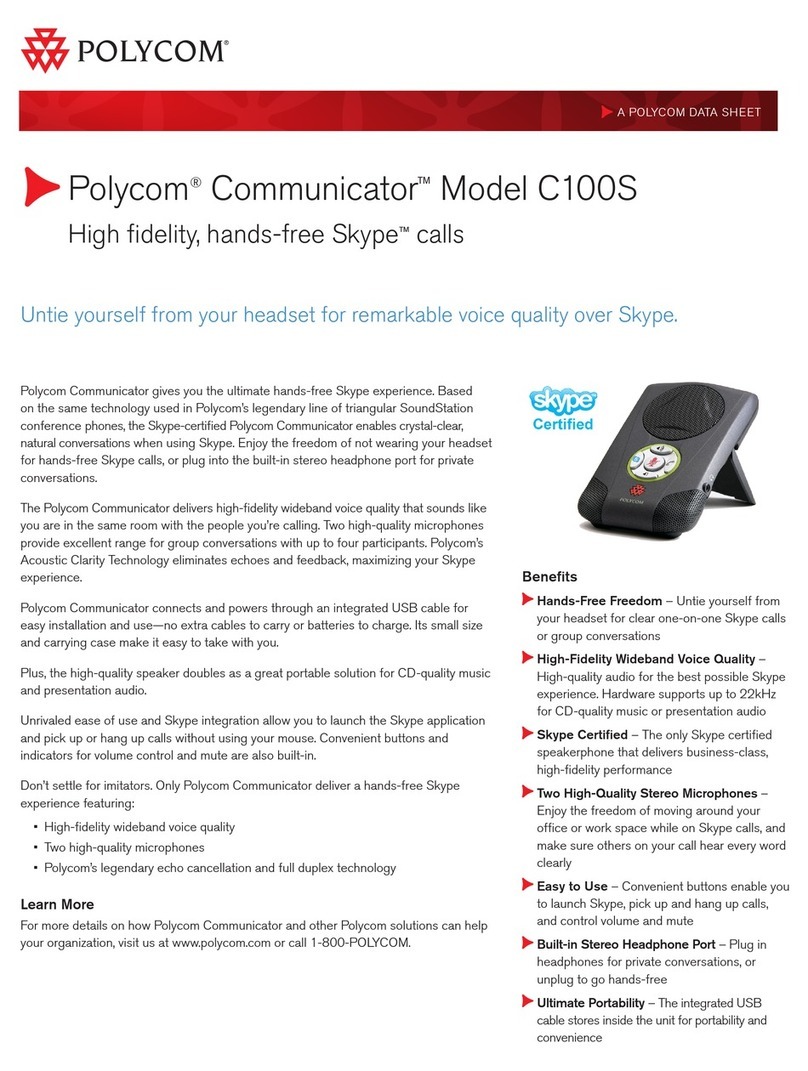 Polycom COMMUNICATOR C100S User manual