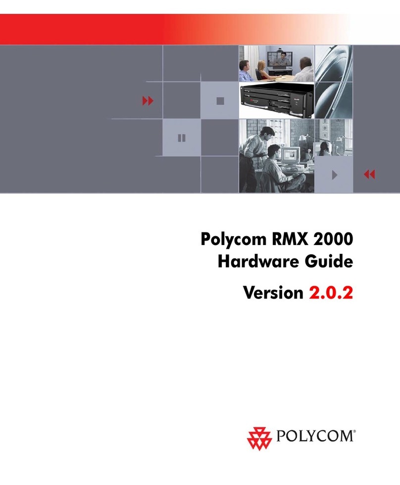 Polycom Real-Time Media Conferencing Platform RMX... Hardware guide Polycom Real-Time Media Conferencing Platform RMX... Hardware guide