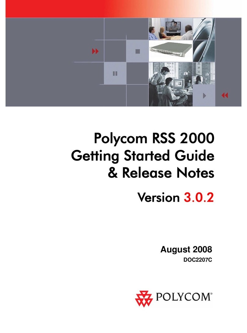 Polycom RSS 2000 User manual