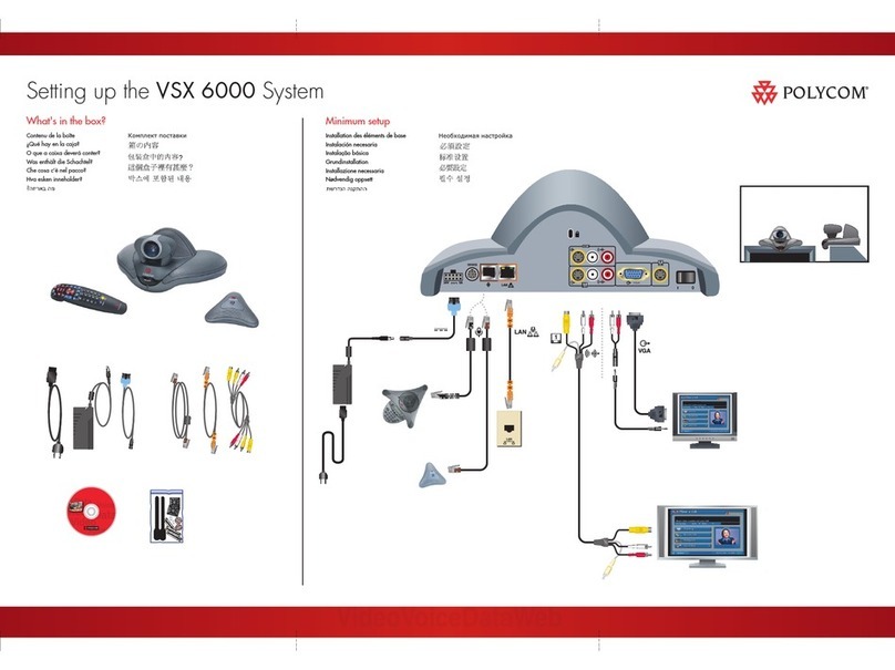 Polycom VSX VSX 6000 Setting up