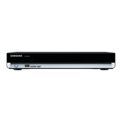 Samsung DTB-H260F - HDTV Terrestrial Receiver User manual