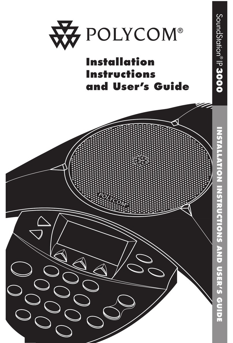 Polycom SoundStation IP 3000 Mounting instructions Polycom SoundStation IP 3000 Mounting instructions