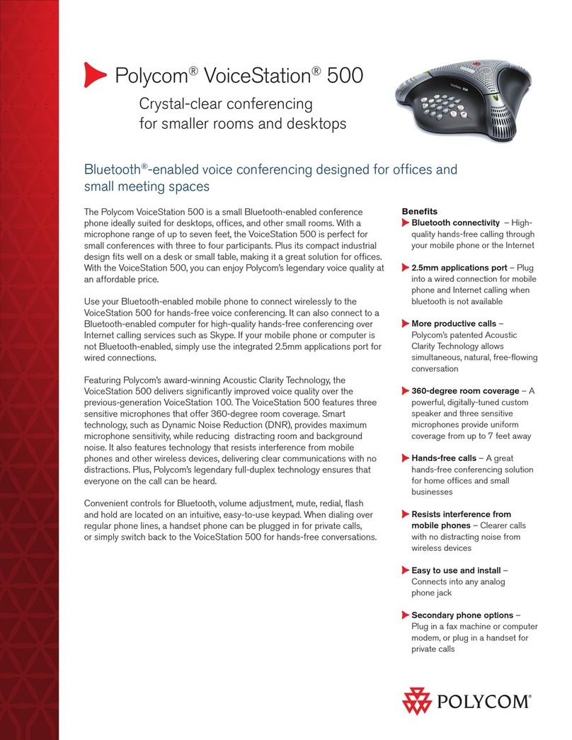 Polycom VoiceStation 500 Specifications