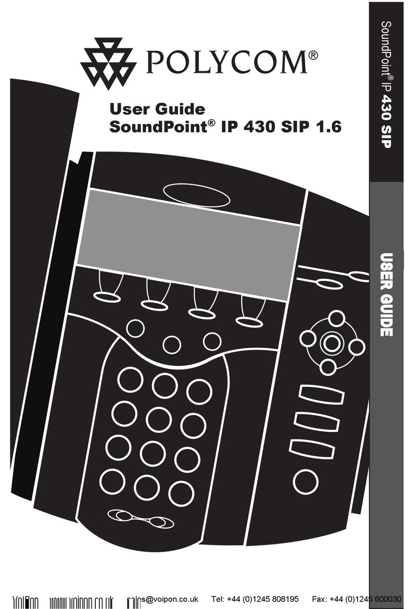 Polycom SoundPoint IP 430 SIP User manual