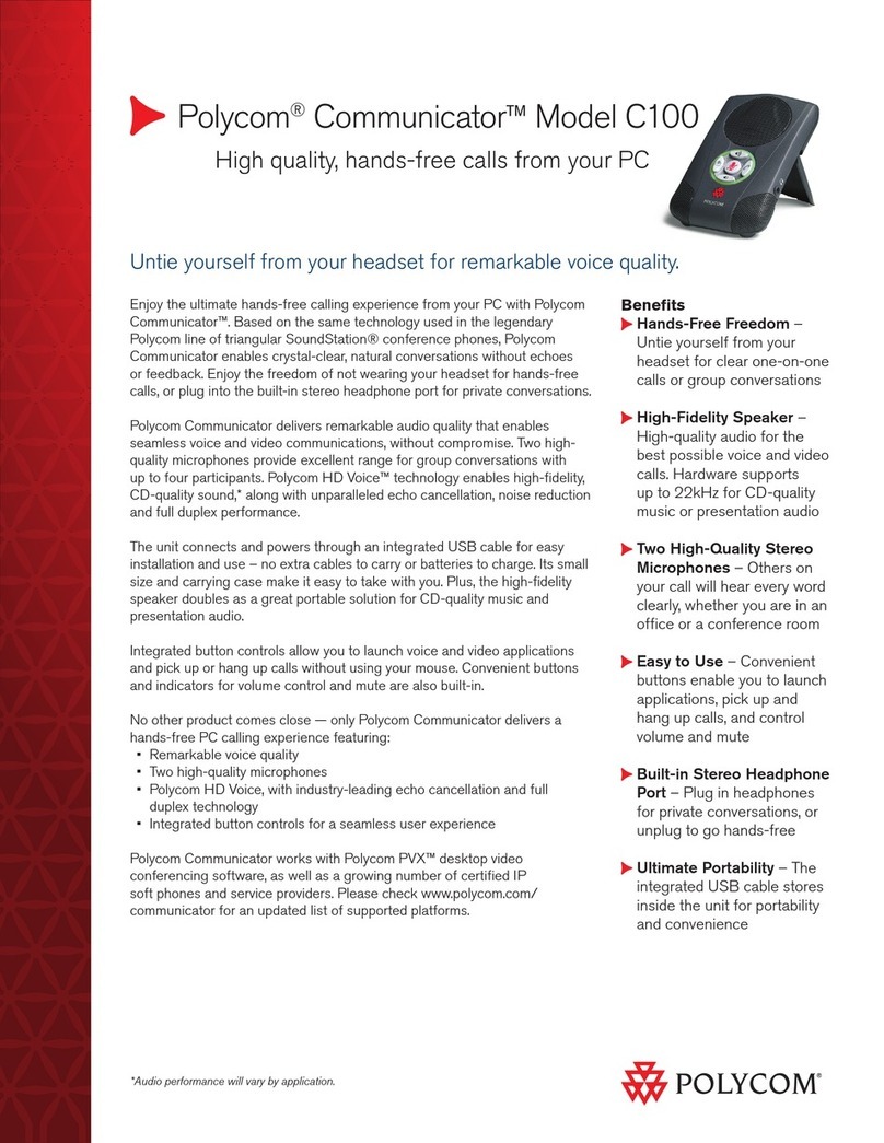 Polycom Communicator C100 Specifications