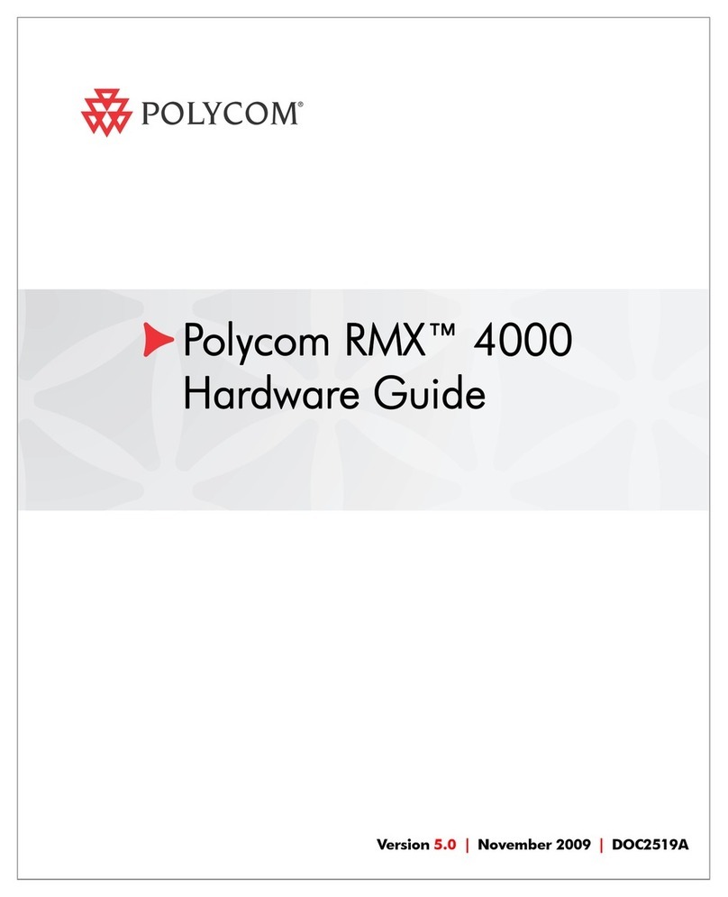 Polycom RealPresence RMX 4000 Installation instructions Polycom RealPresence RMX 4000 Installation instructions
