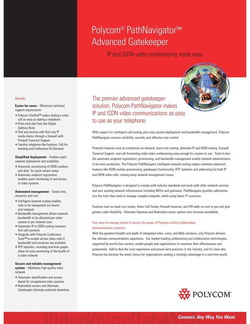 Polycom PathNavigator User manual