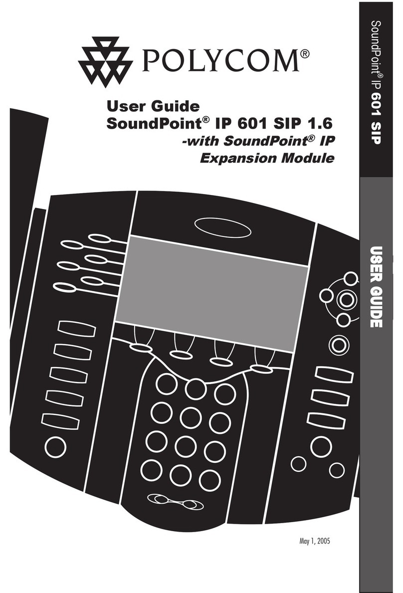 Polycom SoundPoint IP 601 User manual