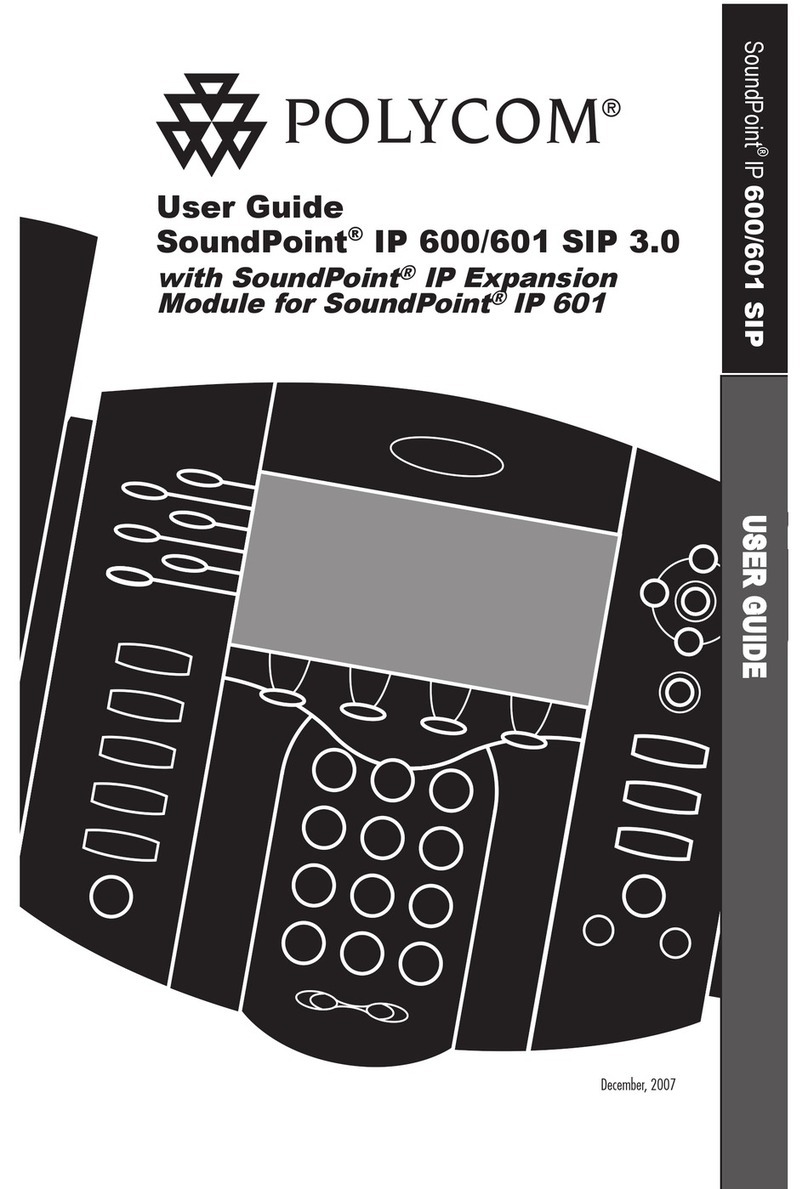 Polycom IP 600/601 user guide