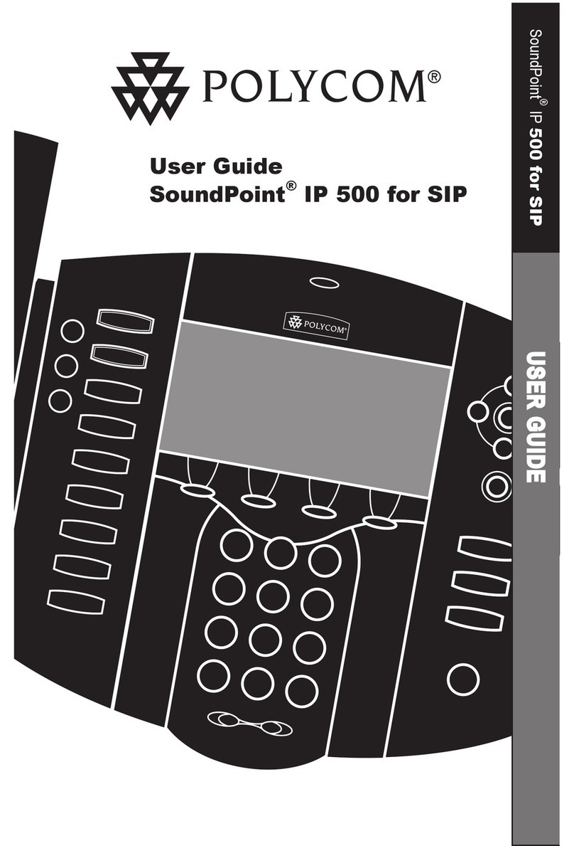 Polycom SoundPoint 500 IP User manual