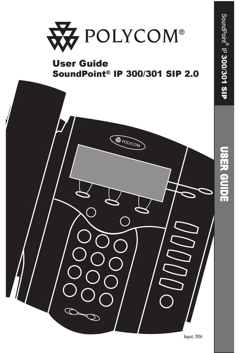 Polycom Soundpoint IP 301 User manual