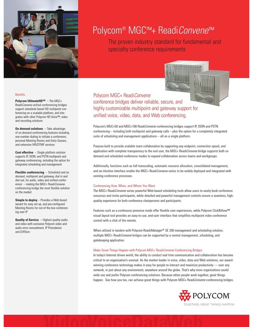 Polycom MGC+50 ReadiConvene User manual