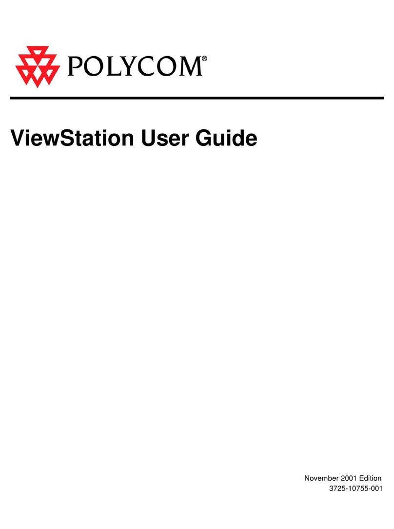 Polycom ViewStation SP ViewStation User manual Polycom ViewStation SP ViewStation User manual