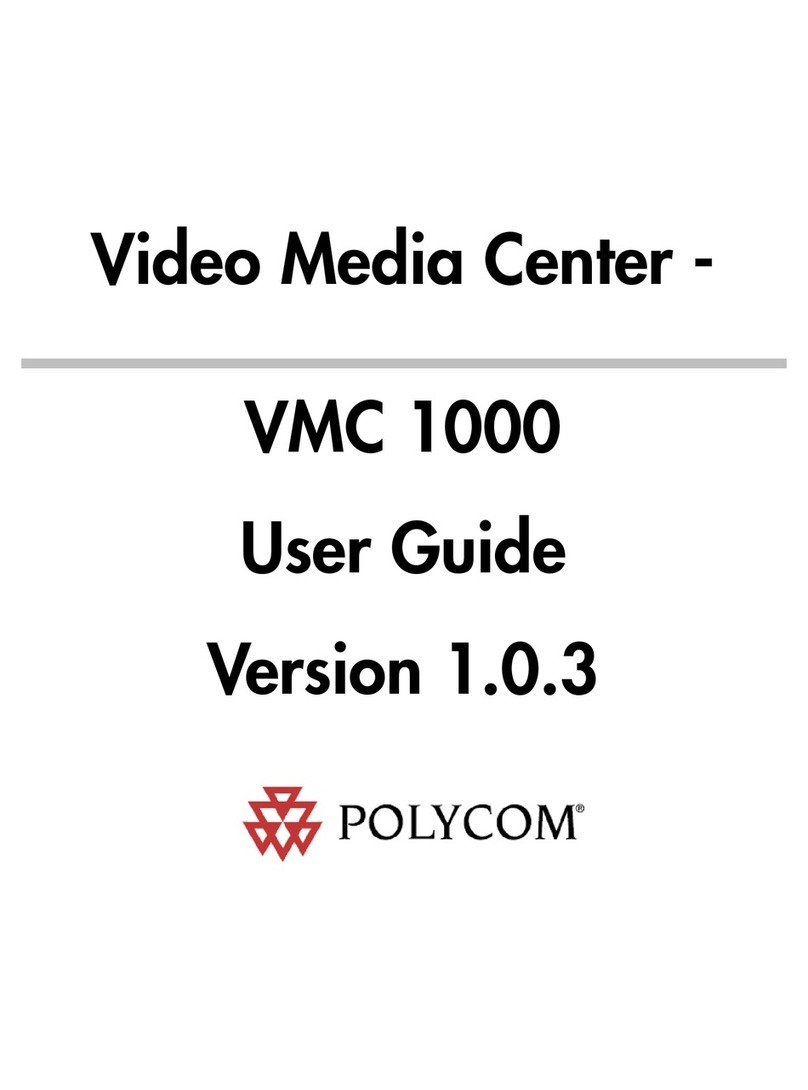 Polycom Video Media Center VMC 1000 User manual
