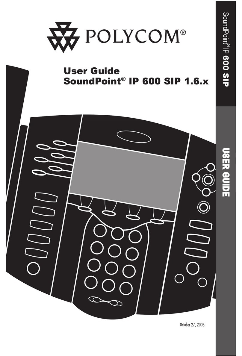 Polycom SOUNDPOINT IP 600 SIP 1.6.X user guide