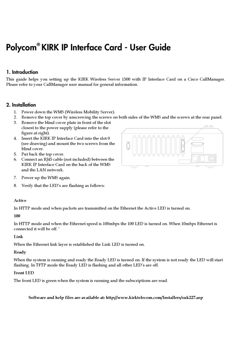 Polycom KIRK IP user guide