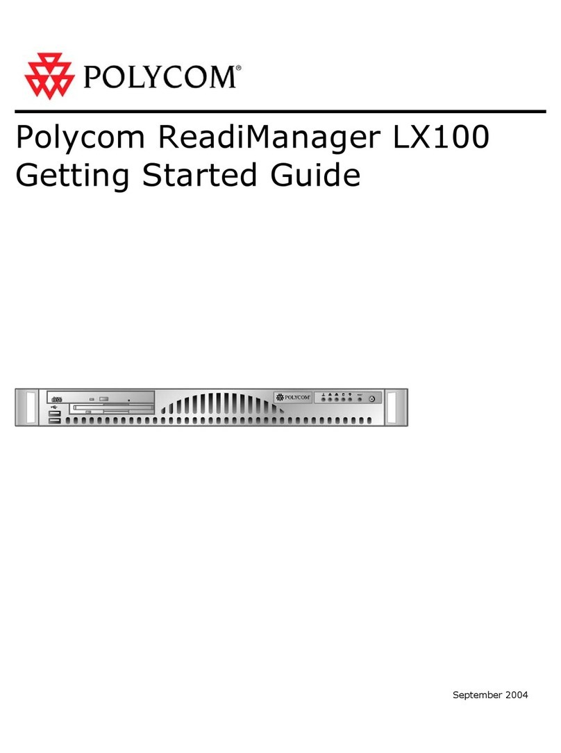 Polycom ReadiManager LX 100 User manual