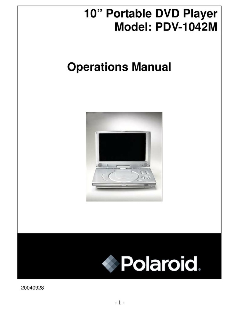 Polaroid PDV-1042M Operation manual