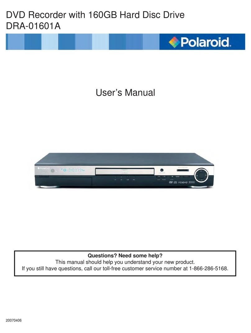 Polaroid DRA-01601A user manual