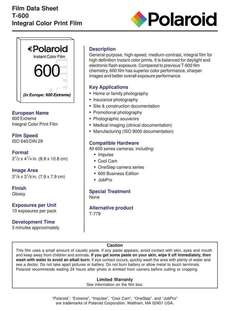 Polaroid T-600 User manual