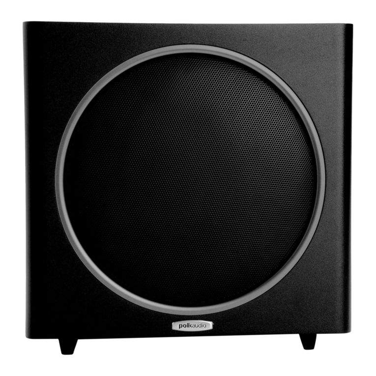 Polk Audio PSW PSW10 owner's manual