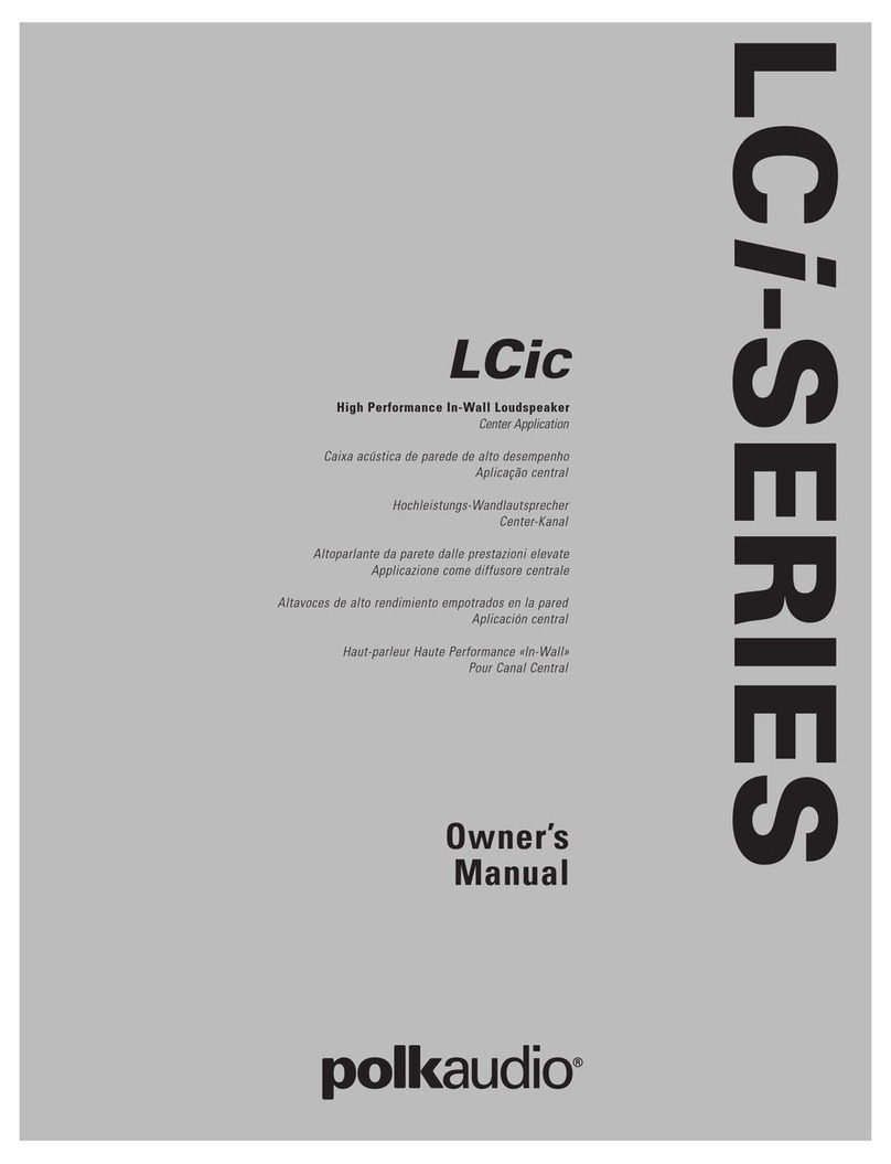 Polk Audio LCi-C owner's manual