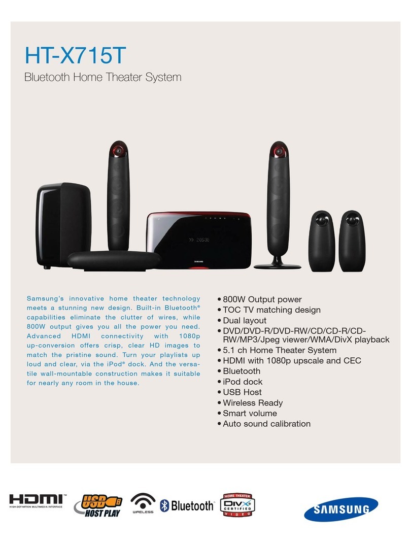 Samsung HT-X715T User manual