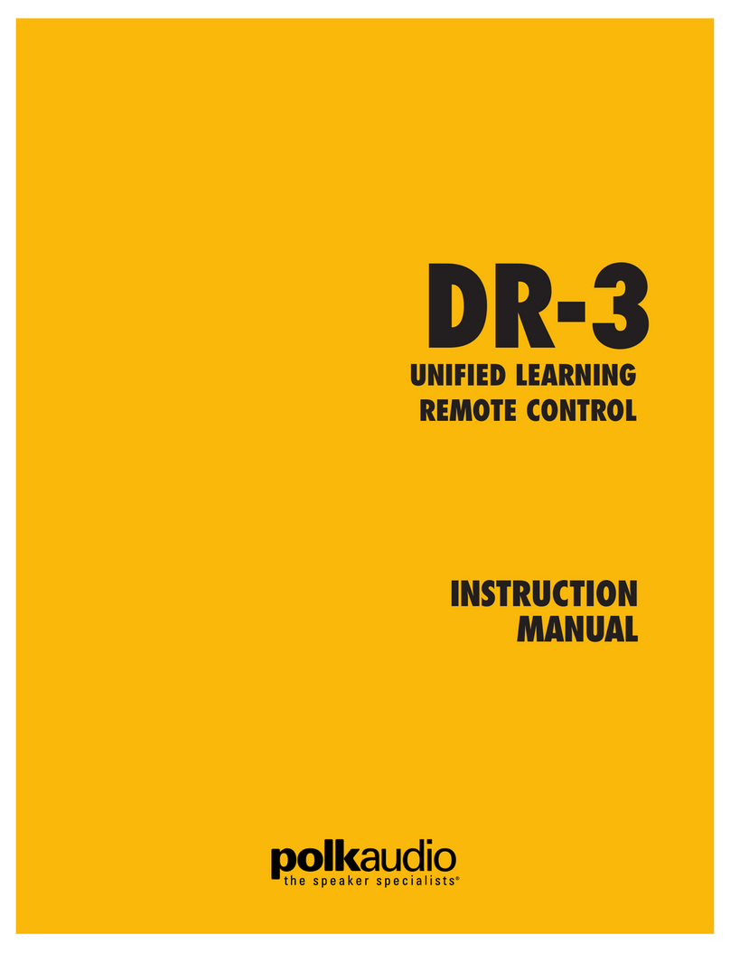 Polk Audio DR-3 instruction manual