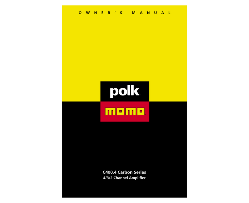 Polk Audio Momo C400.4 owner's manual