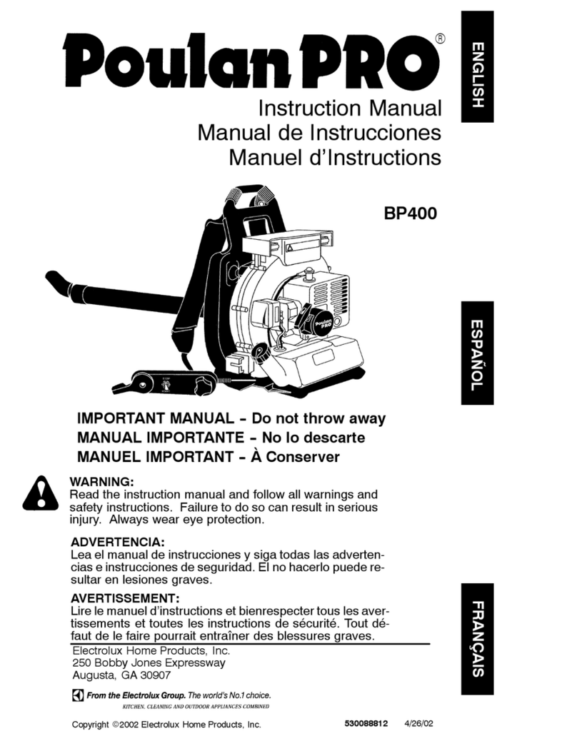 Poulan Pro BP400 User manual