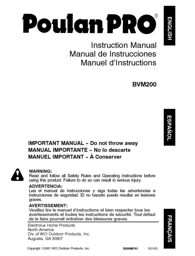 Poulan Pro BVM200 instruction manual