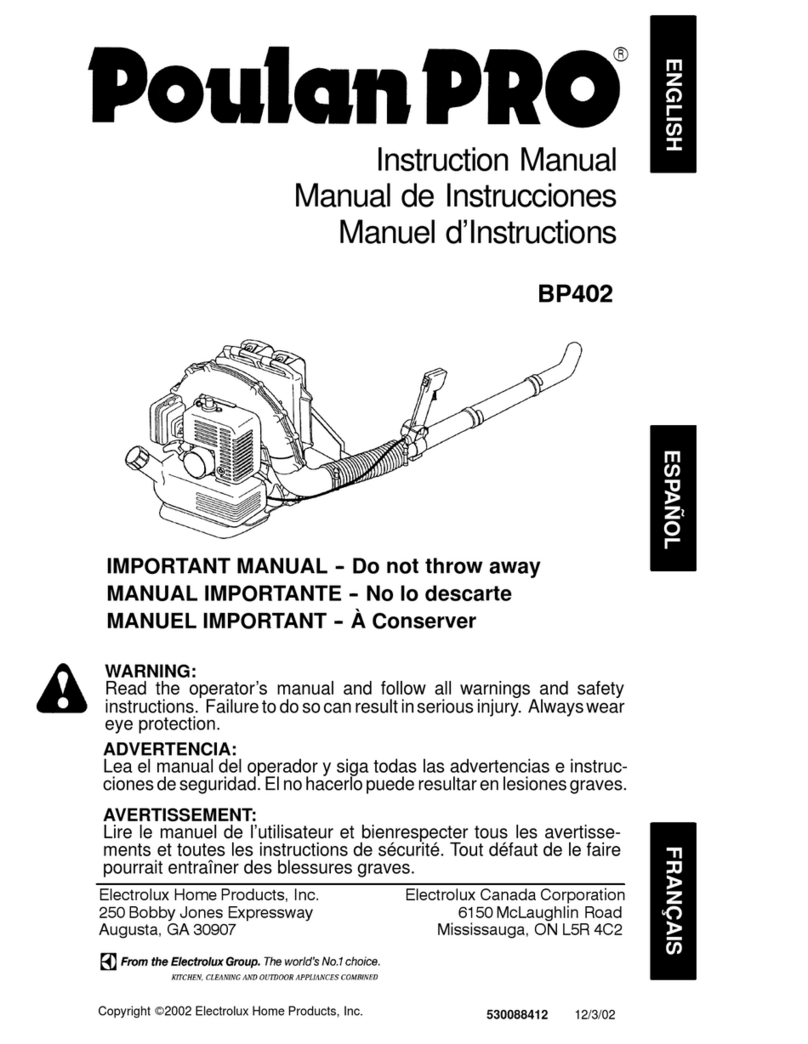 Poulan Pro 530088412 instruction manual