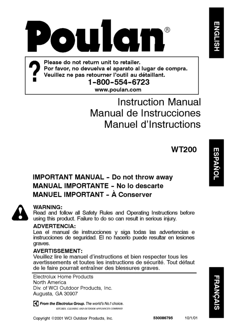 Poulan Pro 530086795 instruction manual