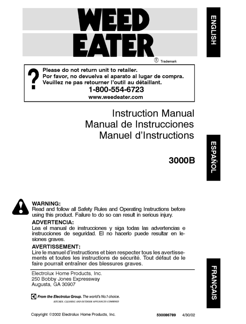 Weed Eater 3000B instruction manual