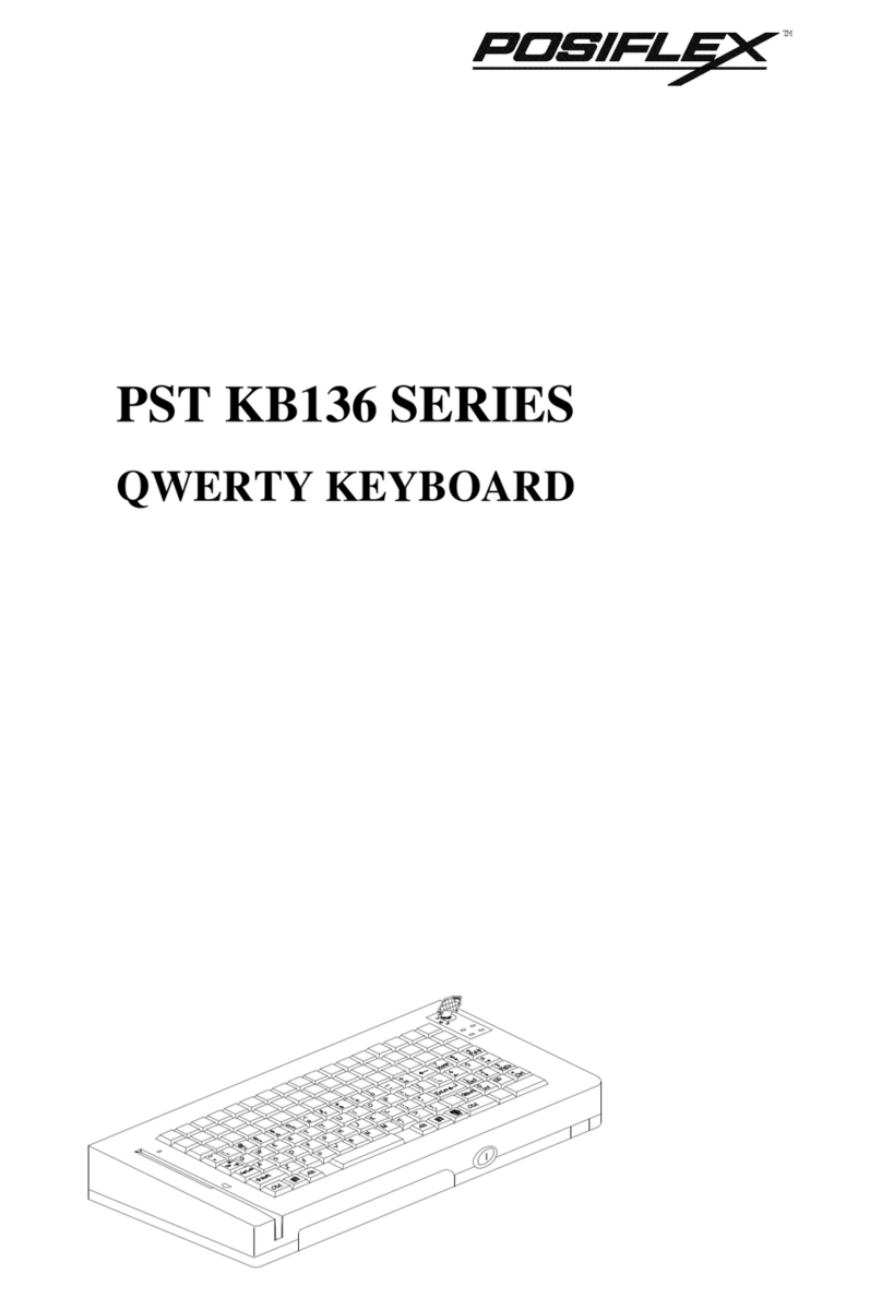 POSIFLEX PST KB136 Series User manual POSIFLEX PST KB136 Series User manual