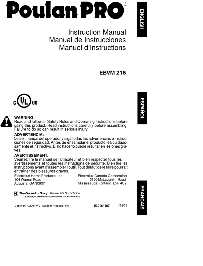 Poulan Pro EBVM 215 instruction manual
