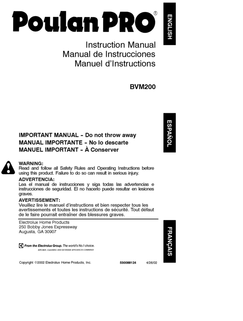 Poulan Pro BVM200 instruction manual