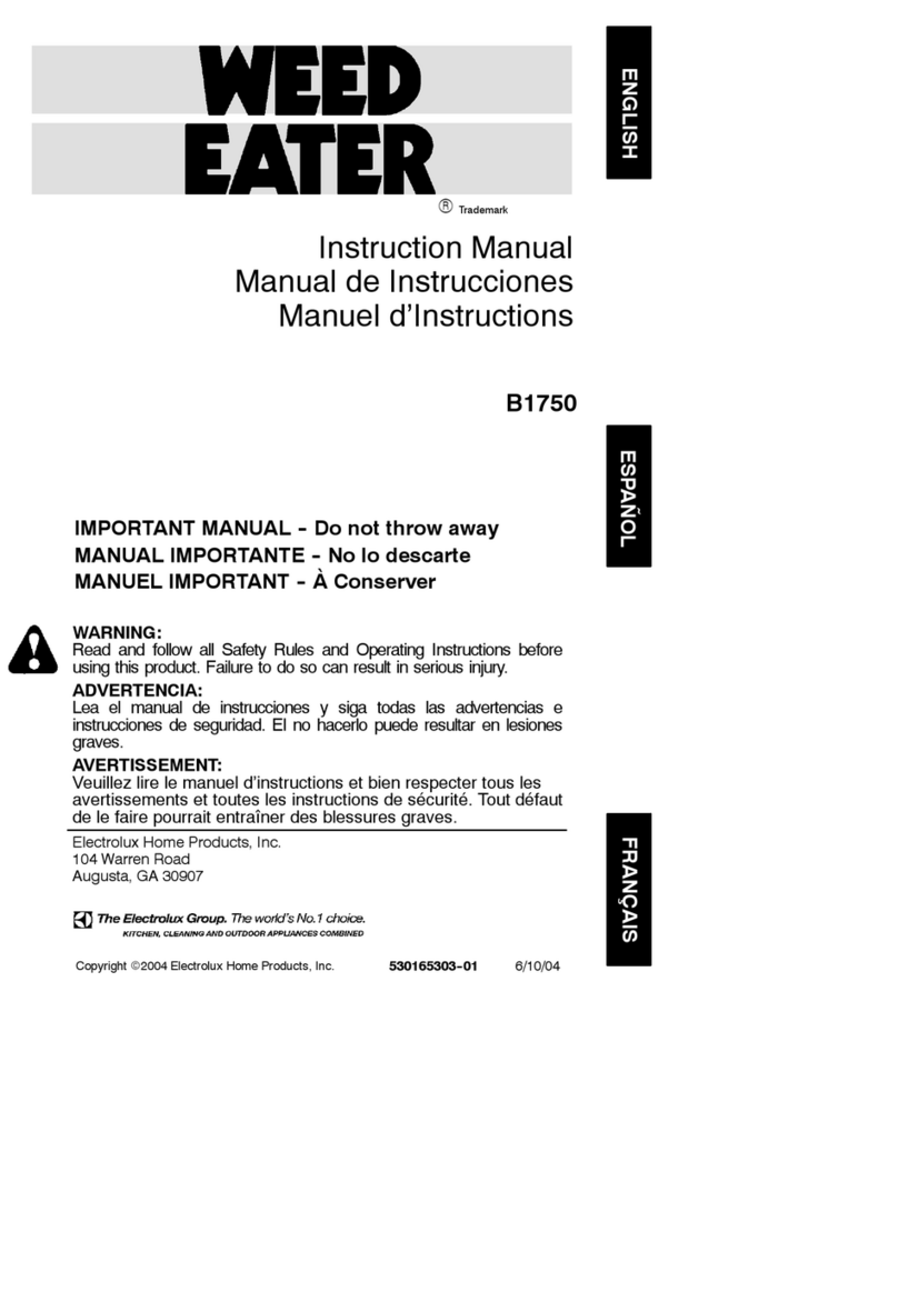 Weed Eater B1750 instruction manual
