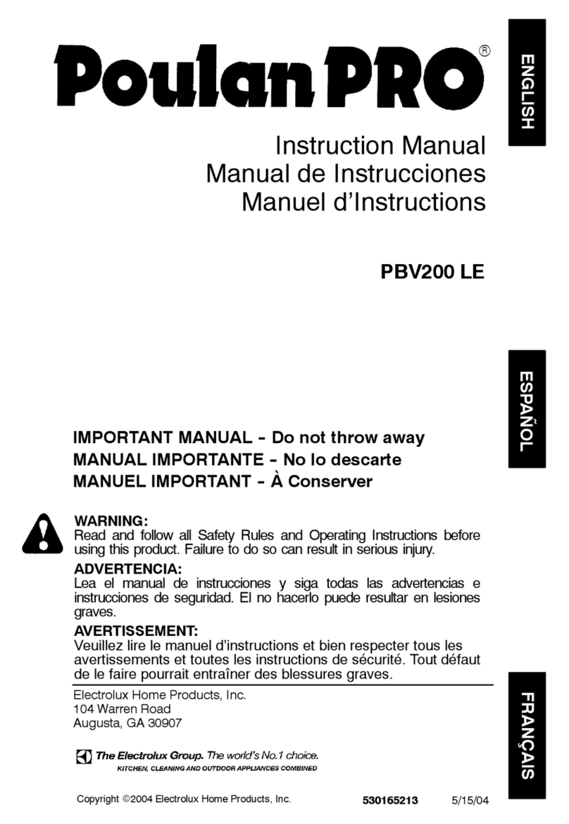 Poulan Pro 530165213 instruction manual