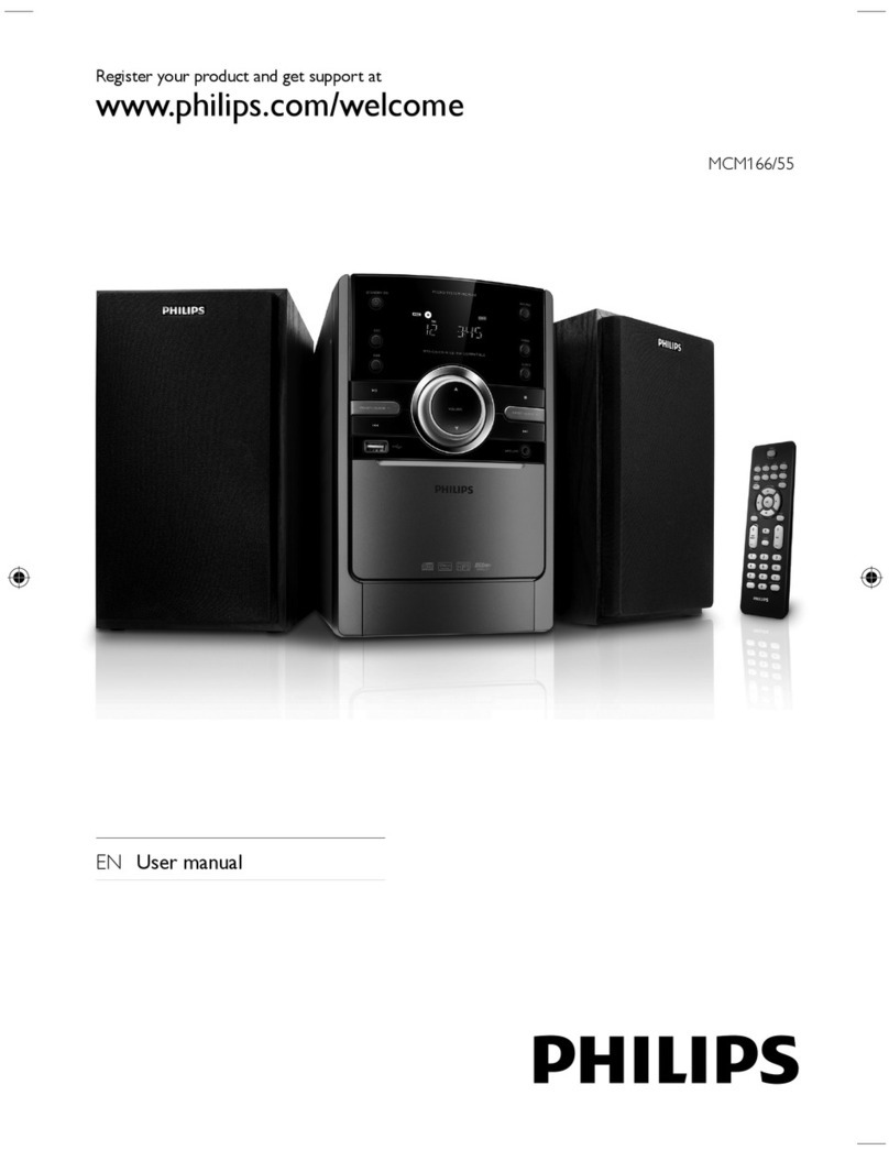 Philips MCM155 User manual Philips MCM155 User manual