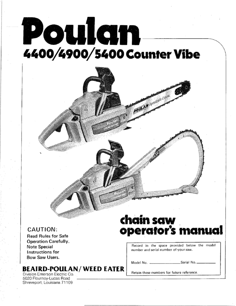 Poulan Pro 4400 COUNTER VIBE User manual