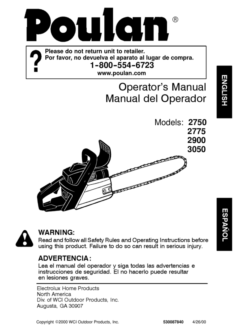 Poulan Pro 2750 User manual