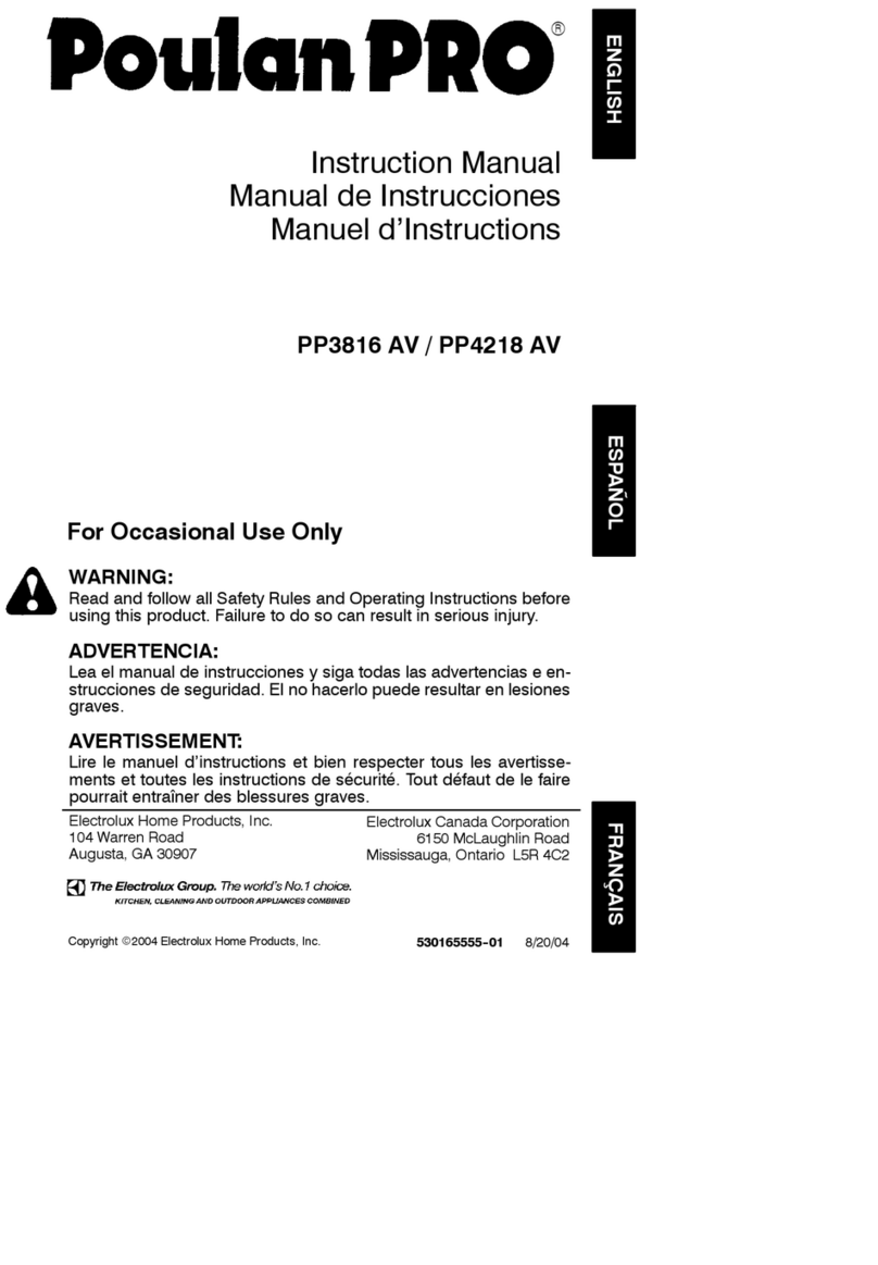 Poulan Pro 530165555-01 User manual