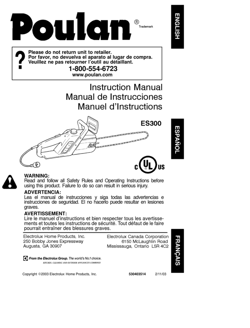Poulan Pro 530403514 User manual
