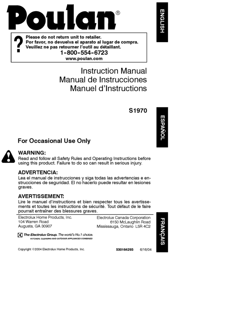 Poulan Pro 530164293 User manual Poulan Pro 530164293 User manual