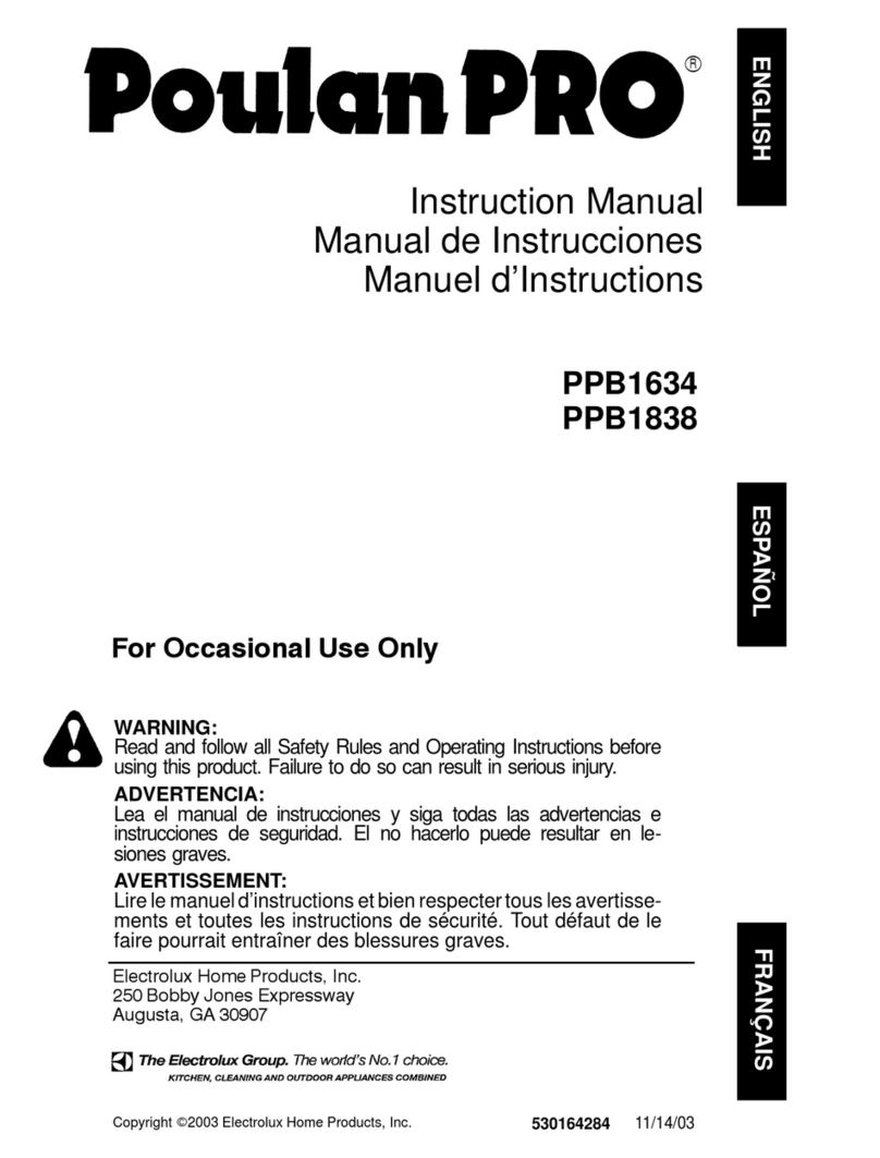 Poulan Pro 530164284 User manual